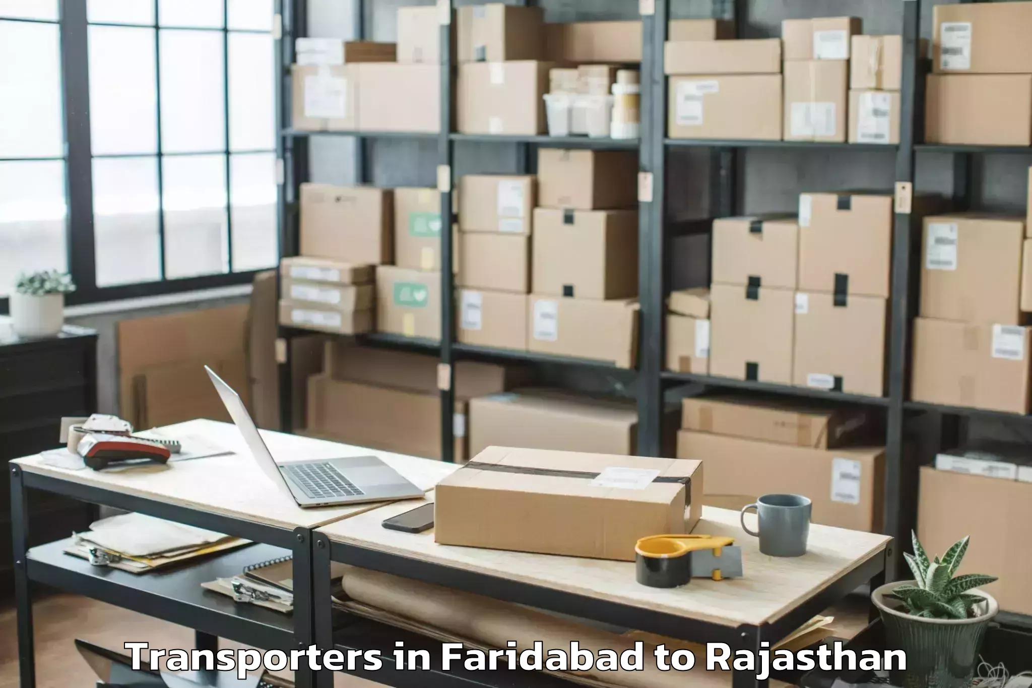 Affordable Faridabad to Abhilashi University Udaipur Transporters